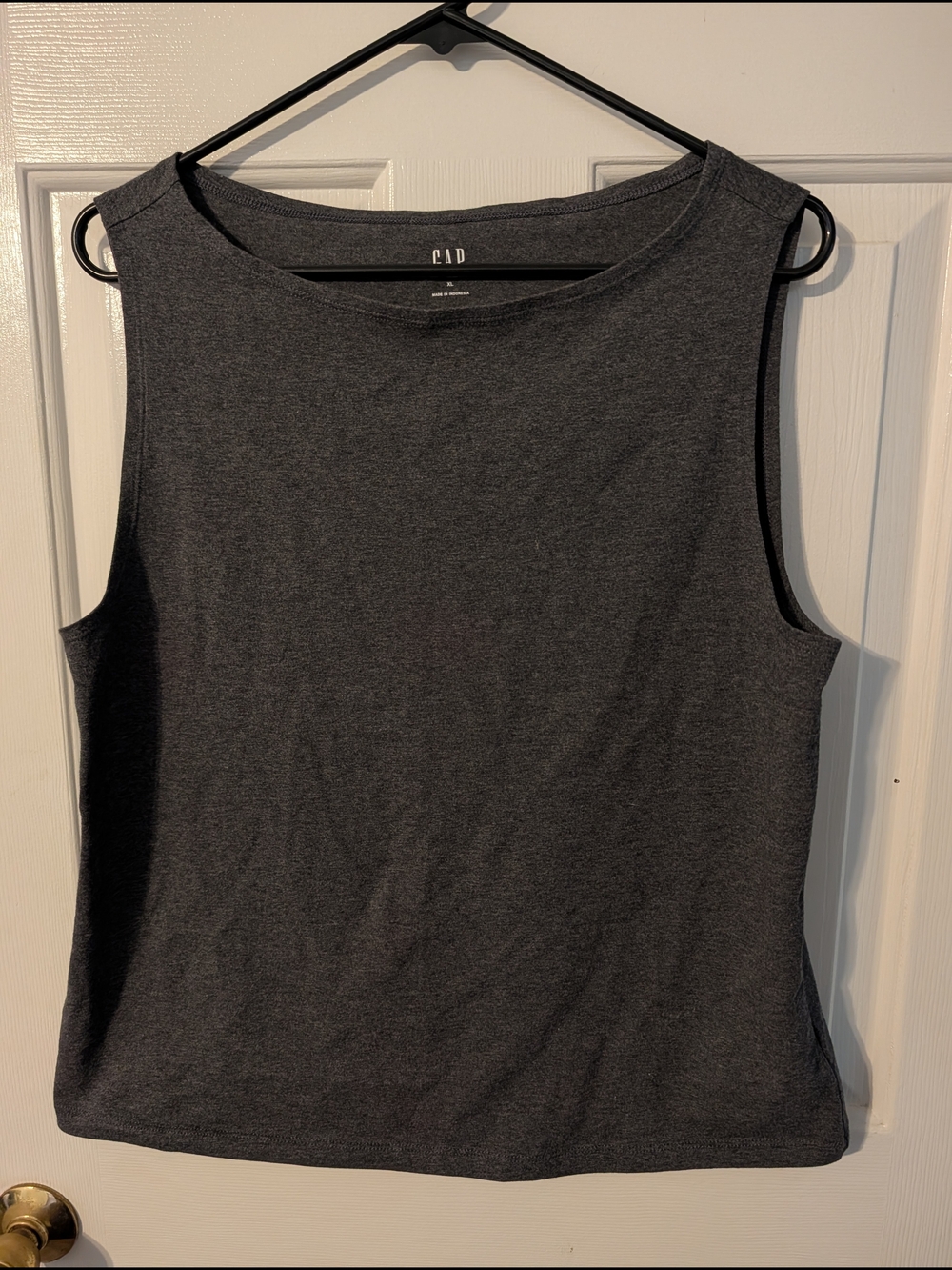 GAP Charcoal Gray Sleeveless Knit Tank